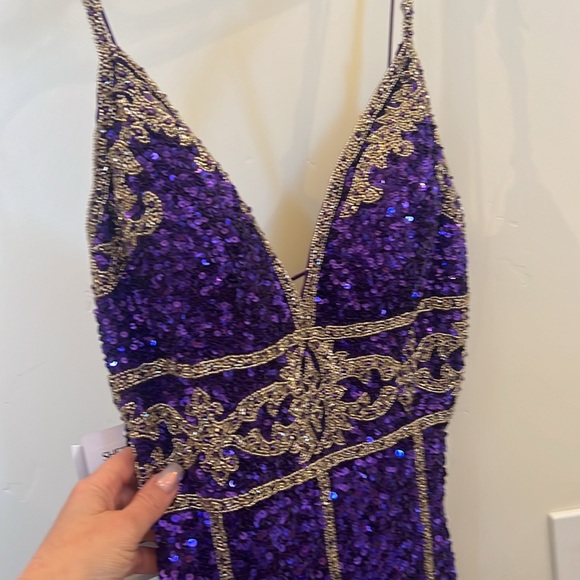 Spectacular Sherry Hill beaded dress size 6 new with tags. - Picture 3 of 7